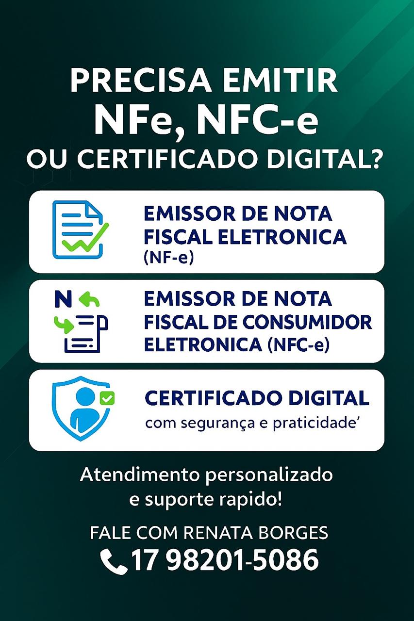 Emita as notas fiscais da tua empresa com seguranÃ§a!