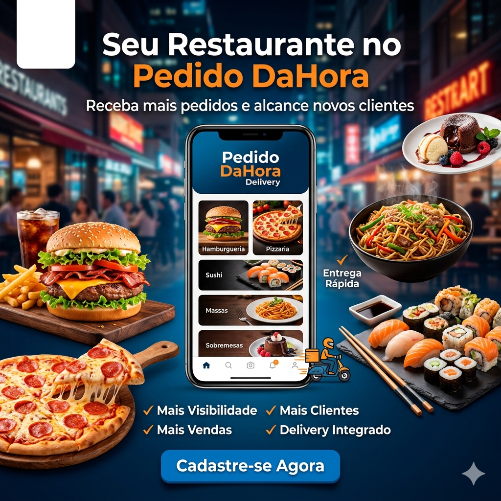 Cadastre Seu Restaurante no Pedido DaHora Delivery