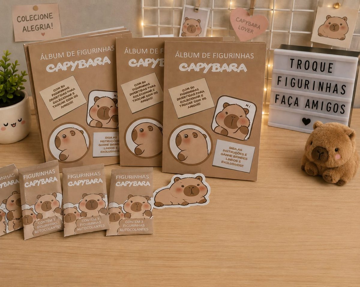 Álbum de Figurinhas Capybara