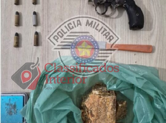 Casal é preso por tráfico e posse de arma após confronto com a PM em Rio Preto