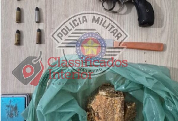 Casal é preso por tráfico e posse de arma após confronto com a PM em Rio Preto