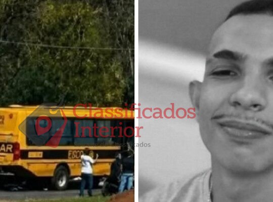 Jovem de 20 anos morre em acidente entre moto e ônibus escolar na região