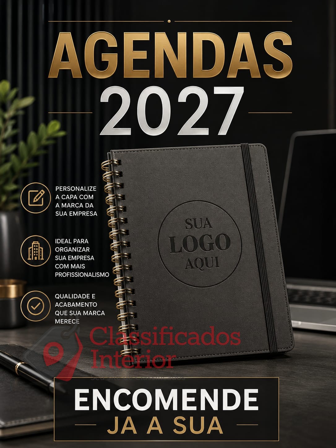 Agendas 2027 Personalizadas com Sua Marca | Empresas, Brindes e Presentes Corporativos