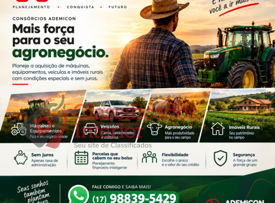 Planeje hoje. Invista no futuro do seu agro.