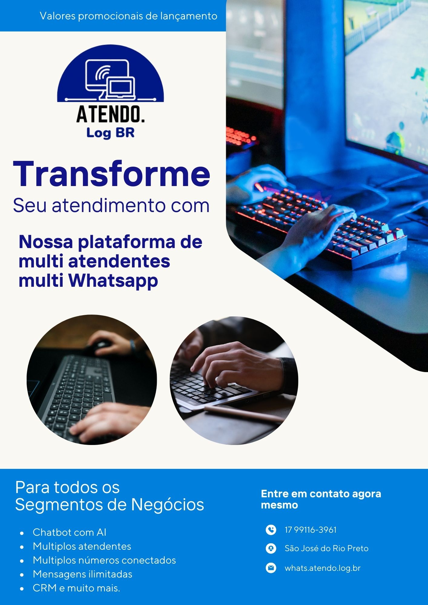 Entre em contato e teste agora mesmo